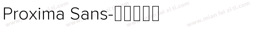 Proxima Sans字体转换